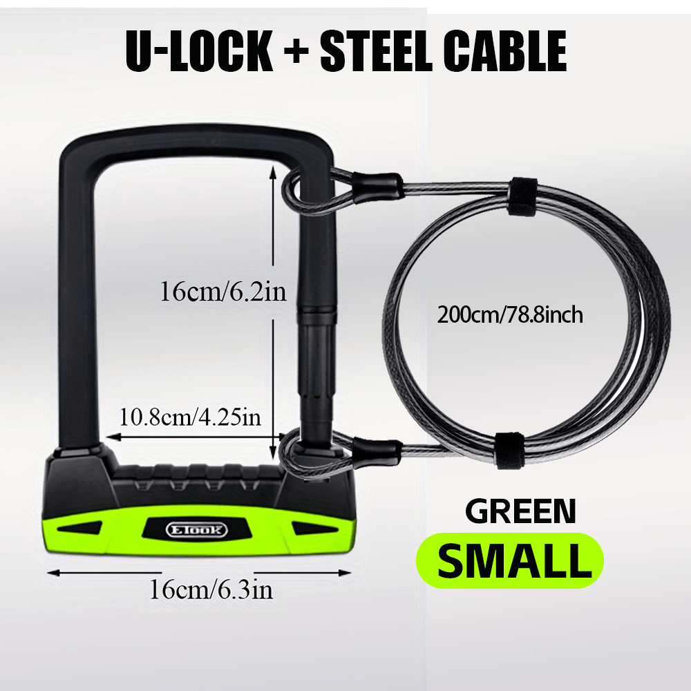 ETOOK Heavy Duty 20T Bicycle U - lock - The Wright Bikes